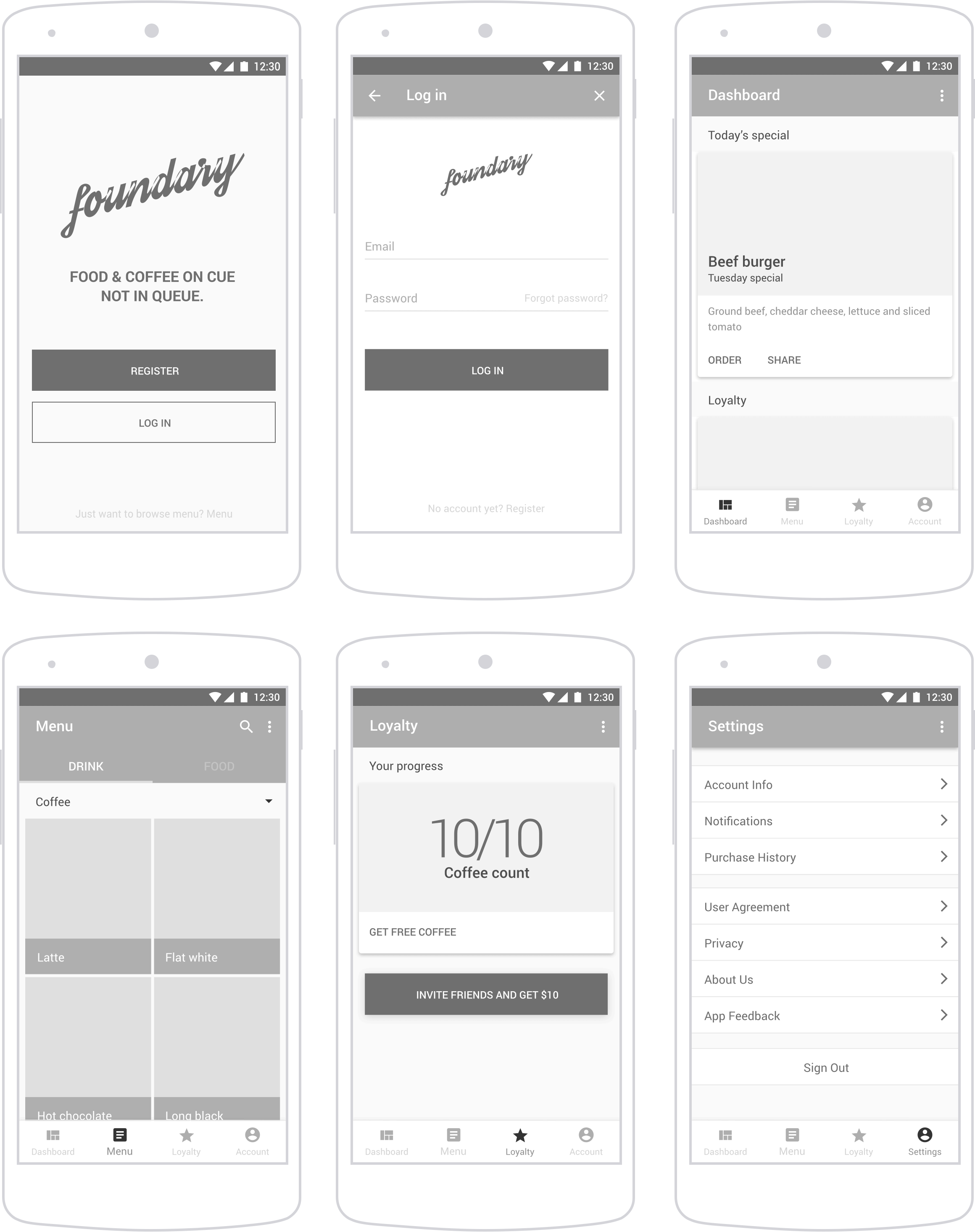 Android Wireframe